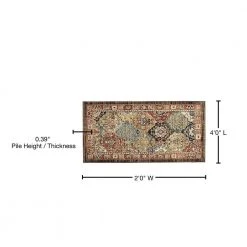 Patchwork Multi 2 ft. x 4 ft. Medallion Scatter Area Rug by Home Decorators Collection -Floorzy Sales Shop multi home decorators collection area rugs 549992 76 1000