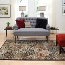 Patchwork Multi 5 ft. x 7 ft. Medallion Area Rug by Home Decorators Collection -Floorzy Sales Shop multi home decorators collection area rugs 550011 31 1000