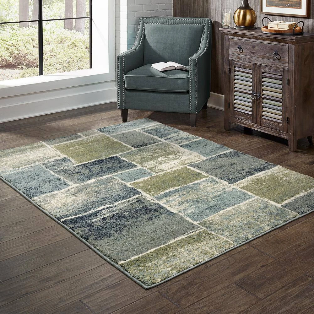 Bartlett Multi 4 ft. x 6 ft. Block Area Rug by Home Decorators Collection 2 Bartlett Multi 4 ft. x 6 ft. Block Area Rug by Home Decorators Collection - Image 2