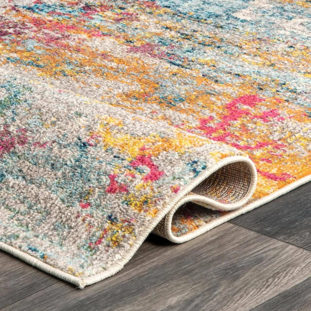 Modern Monet Multi 9 ft. x 12 ft. Area Rug by Home Decorators Collection 5 Modern Monet Multi 9 ft. x 12 ft. Area Rug by Home Decorators Collection - Image 5