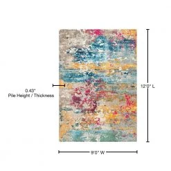 Modern Monet Multi 9 ft. x 12 ft. Area Rug by Home Decorators Collection 17 Modern Monet Multi 9 ft. x 12 ft. Area Rug by Home Decorators Collection -Floorzy Sales Shop multi home decorators collection area rugs kkcb54a 9012 76 1000