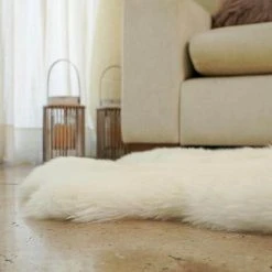 Unshorn Sheepskin White 2 ft. x 3 ft. Animal Shape Area Rug by Home Decorators Collection 12 Unshorn Sheepskin White 2 ft. x 3 ft. Animal Shape Area Rug by Home Decorators Collection -Floorzy Sales Shop natural white home decorators collection area rugs l20101010000000 40 1000