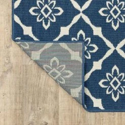 Odyssey Navy 7 ft. x 10 ft. Indoor/Outdoor Area Rug by Home Decorators Collection -Floorzy Sales Shop navy home decorators collection outdoor rugs 9526530320 44 1000