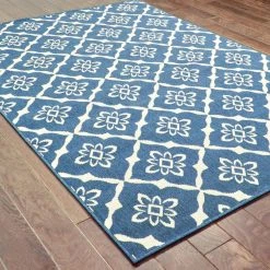 Odyssey Navy 7 ft. x 10 ft. Indoor/Outdoor Area Rug by Home Decorators Collection -Floorzy Sales Shop navy home decorators collection outdoor rugs 9526530320 a0 1000