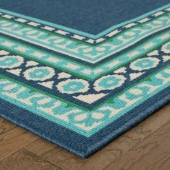 Tonga Navy 8 ft. x 11 ft. Indoor/Outdoor Area Rug by Home Decorators Collection -Floorzy Sales Shop navy home decorators collection outdoor rugs 9526850320 1d 1000