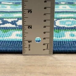 Tonga Navy 8 ft. x 11 ft. Indoor/Outdoor Area Rug by Home Decorators Collection -Floorzy Sales Shop navy home decorators collection outdoor rugs 9526850320 40 1000