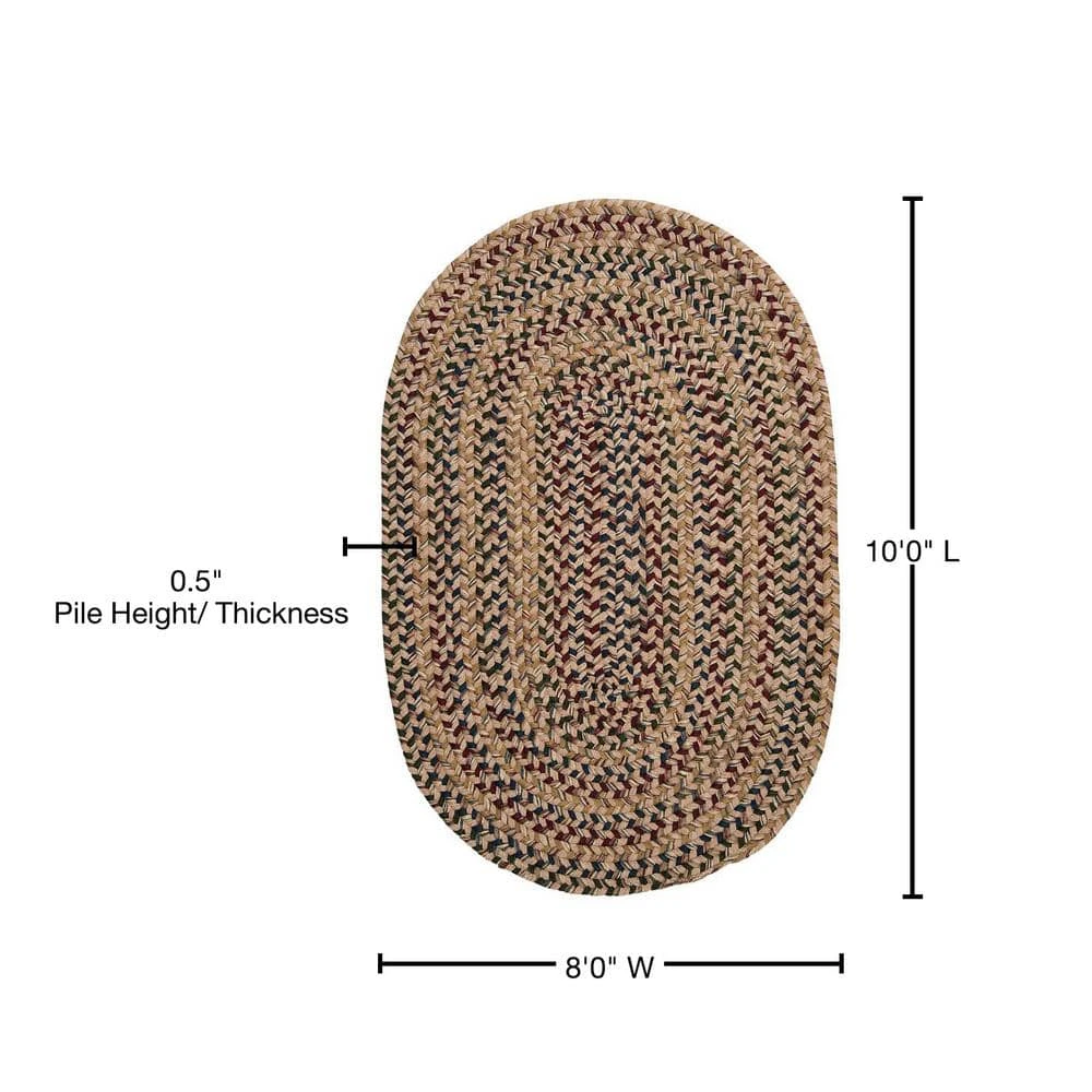 Winchester Oatmeal 8 ft. x 10 ft. Oval Moroccan Wool Blend Area Rug by Home Decorators Collection 4 Winchester Oatmeal 8 ft. x 10 ft. Oval Moroccan Wool Blend Area Rug by Home Decorators Collection - Image 4