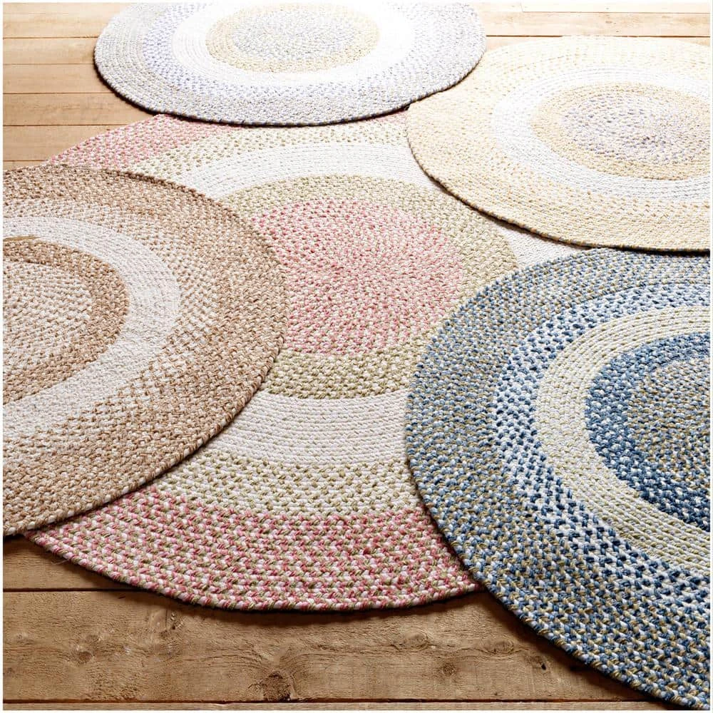 Island Ocean Blue 7 ft. x 9 ft. Oval Braided Area Rug by Home Decorators Collection 5 Island Ocean Blue 7 ft. x 9 ft. Oval Braided Area Rug by Home Decorators Collection - Image 5