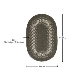 Chancery Olive 8 ft. x 11 ft. Oval Braided Area Rug by Home Decorators Collection -Floorzy Sales Shop olive home decorators collection area rugs ng69r096x132 76 1000