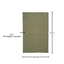 Wilshire Palm 5 ft. x 7 ft. Rectangle Braided Area Rug by Home Decorators Collection -Floorzy Sales Shop palm home decorators collection area rugs 3477817650 76 1000