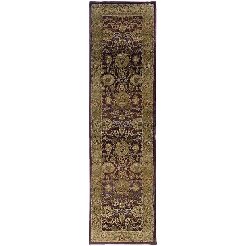 Poise Plum 3 ft. x 9 ft. Runner Rug by Home Decorators Collection 1 Poise Plum 3 ft. x 9 ft. Runner Rug by Home Decorators Collection