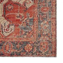 Polaris Red 7 ft. 6 in. x 9 ft. 6 in. Medallion Rectangle Area Rug by Home Decorators Collection -Floorzy Sales Shop red blue home decorators collection area rugs rug140460 c3 1000