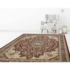 Silk Road Red 8 ft. x 10 ft. Medallion Area Rug by Home Decorators Collection 16 Silk Road Red 8 ft. x 10 ft. Medallion Area Rug by Home Decorators Collection -Floorzy Sales Shop red home decorators collection area rugs 30907 c3 1000