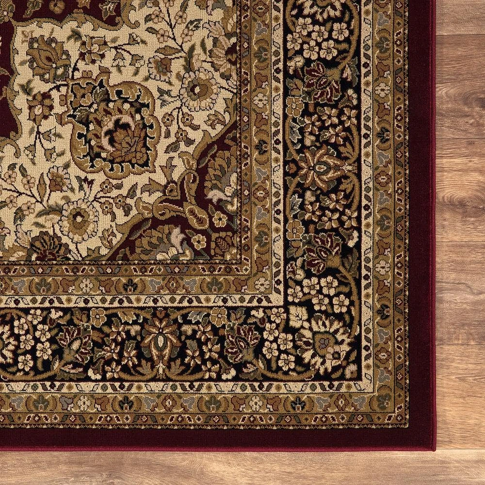 Silk Road Red 8 ft. x 10 ft. Medallion Area Rug by Home Decorators Collection 10 Silk Road Red 8 ft. x 10 ft. Medallion Area Rug by Home Decorators Collection - Image 10
