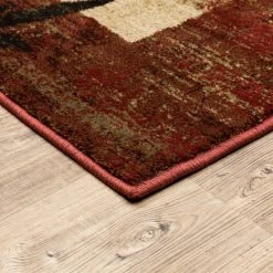Linwood Red 8 ft. x 10 ft. Border Area Rug by Home Decorators Collection -Floorzy Sales Shop red home decorators collection area rugs 564224 1d 1000