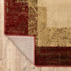 Linwood Red 8 ft. x 10 ft. Border Area Rug by Home Decorators Collection -Floorzy Sales Shop red home decorators collection area rugs 564224 66 1000