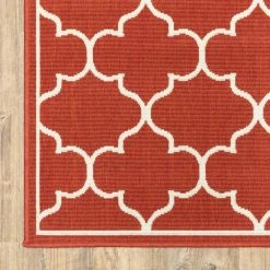 Valley Red 8 ft. x 11 ft. Indoor/Outdoor Area Rug by Home Decorators Collection -Floorzy Sales Shop red home decorators collection outdoor rugs 9525850110 1d 1000