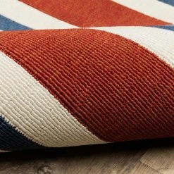 Carlton Red 7 ft. x 10 ft. Indoor/Outdoor Area Rug by Home Decorators Collection -Floorzy Sales Shop red home decorators collection outdoor rugs 9526430110 1f 1000