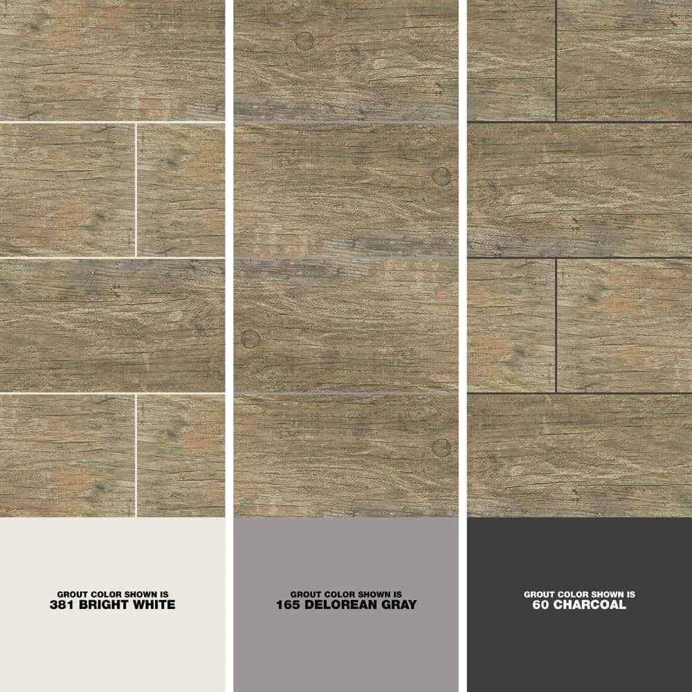 Redwood Natural 6 in. x 24 in. Matte Porcelain Floor and Wall Tile (440 sq. ft./Pallet) by Home Decorators Collection 3 Redwood Natural 6 in. x 24 in. Matte Porcelain Floor and Wall Tile (440 sq. ft./Pallet) by Home Decorators Collection - Image 3