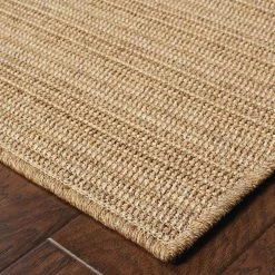 Caicos Tan 2 ft. x 8 ft. Indoor/Outdoor Runner Rug by Home Decorators Collection -Floorzy Sales Shop tan home decorators collection outdoor rugs 1322460810 1d 1000