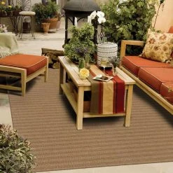 Caicos Tan 2 ft. x 8 ft. Indoor/Outdoor Runner Rug by Home Decorators Collection -Floorzy Sales Shop tan home decorators collection outdoor rugs 1322460810 4f 1000