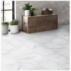 Carrara Matte Rectified 12 in. x 24 in. Porcelain Floor and Wall Tile (13.3 sq. ft. /case) by Home Decorators Collection 11 Carrara Matte Rectified 12 in. x 24 in. Porcelain Floor and Wall Tile (13.3 sq. ft. /case) by Home Decorators Collection -Floorzy Sales Shop white matte home decorators collection porcelain tile chdeaj0212x24 40 1000