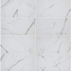 Carrara Matte Rectified 12 in. x 24 in. Porcelain Floor and Wall Tile (13.3 sq. ft. /case) by Home Decorators Collection 15 Carrara Matte Rectified 12 in. x 24 in. Porcelain Floor and Wall Tile (13.3 sq. ft. /case) by Home Decorators Collection -Floorzy Sales Shop white matte home decorators collection porcelain tile chdeaj0212x24 4f 1000