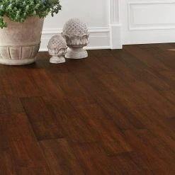 Hand Scraped Strand Woven Sahara 3/8 in. T x 5-1/5 in. W x 36.02 in. L Engineered Click Bamboo Flooring by Home Decorators Collection 7 Hand Scraped Strand Woven Sahara 3/8 in. T x 5-1/5 in. W x 36.02 in. L Engineered Click Bamboo Flooring by Home Decorators Collection -Floorzy Sales Shop woven sahara home decorators collection bamboo flooring hl655h 31 1000